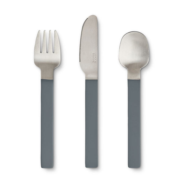 Liewood Colin Cutlery Set - Whale blue - CUTLERY