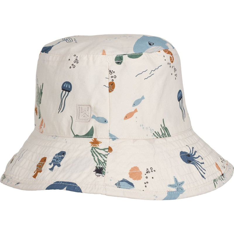 Liewood Damon printed bucket hat - Sea creature / Sandy - HATS/CAP