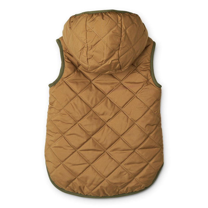 Liewood Diana Reversible Vest - Golden caramel / Oat mix - VEST