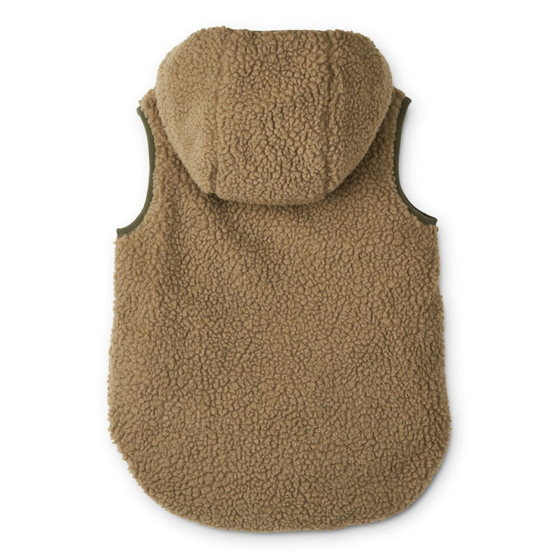 Liewood Diana Reversible Vest - Golden caramel / Oat mix - VEST
