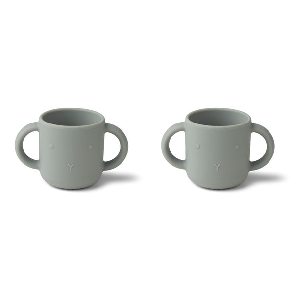 Liewood Gene cup 2 pack - Rabbit dove blue - CUP