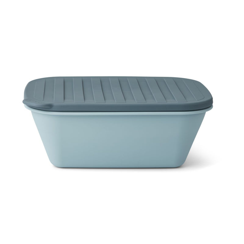 Liewood Franklin Foldable Lunch Box - Sea blue / Whale blue - LUNCHBOX