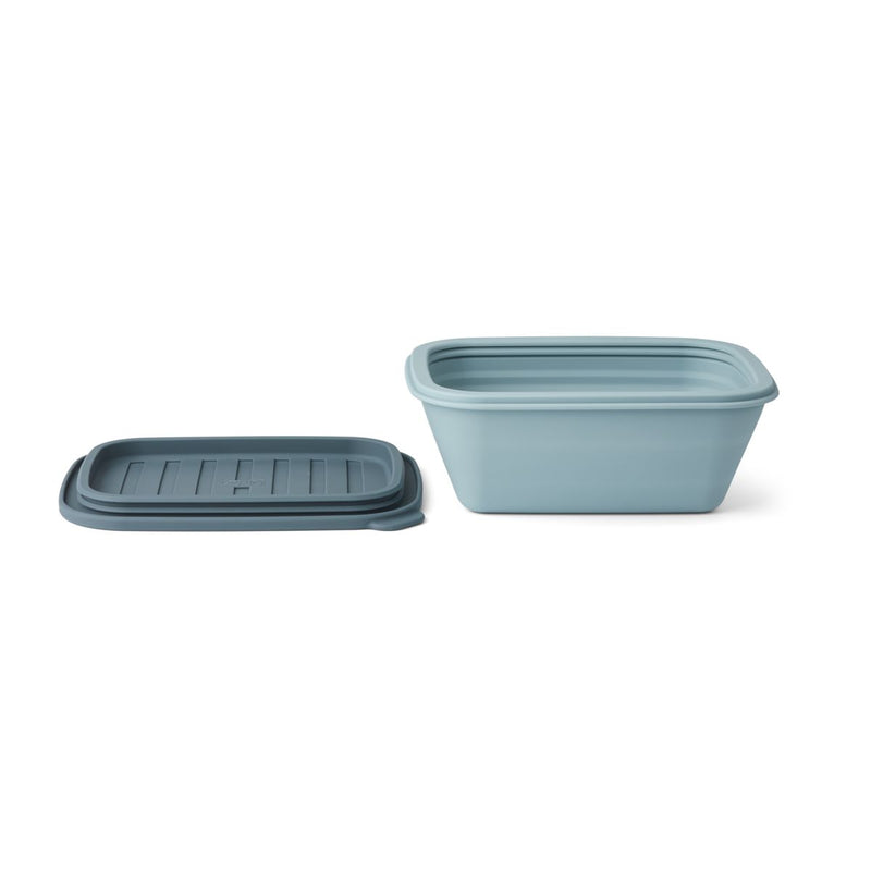 Liewood Franklin Foldable Lunch Box - Sea blue / Whale blue - LUNCHBOX