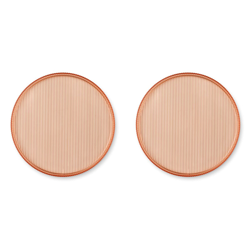 Liewood Johs plate 2-pack - Tuscany rose - PLATE