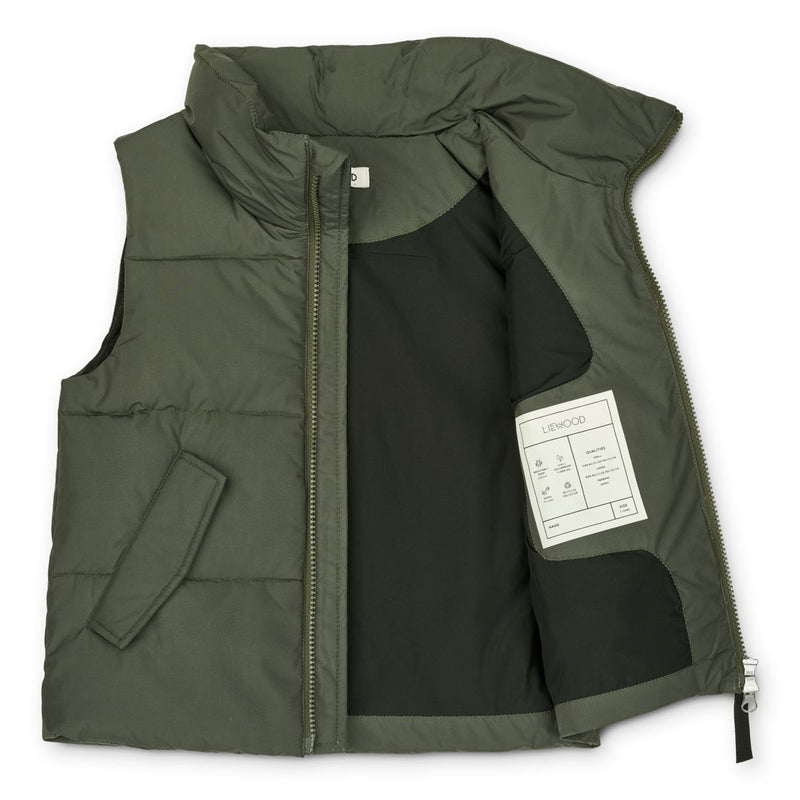 Liewood Karri Puffer Vest - Hunter green - VEST