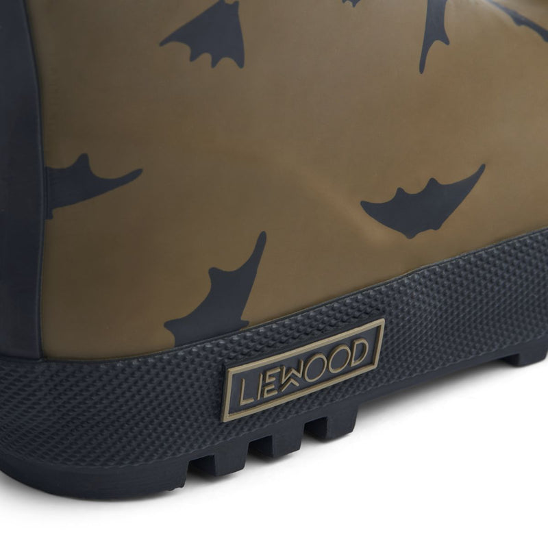 Liewood Jesse Thermo Rain Boot - Bats /  Khaki - THERMO BOOTS