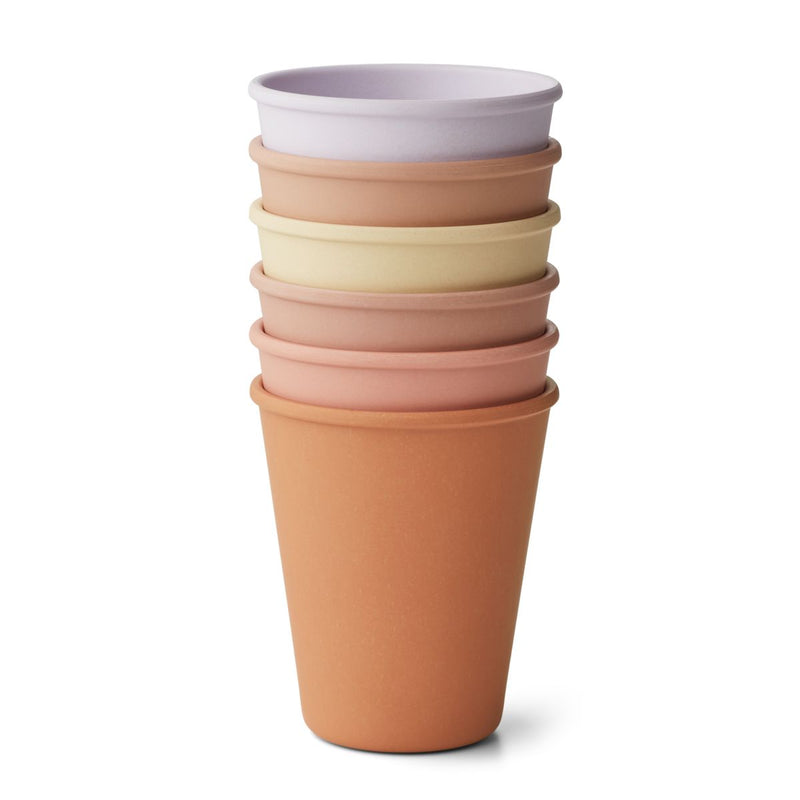 Liewood Carter Cup 6 Pack - Light lavender multi mix - CUP