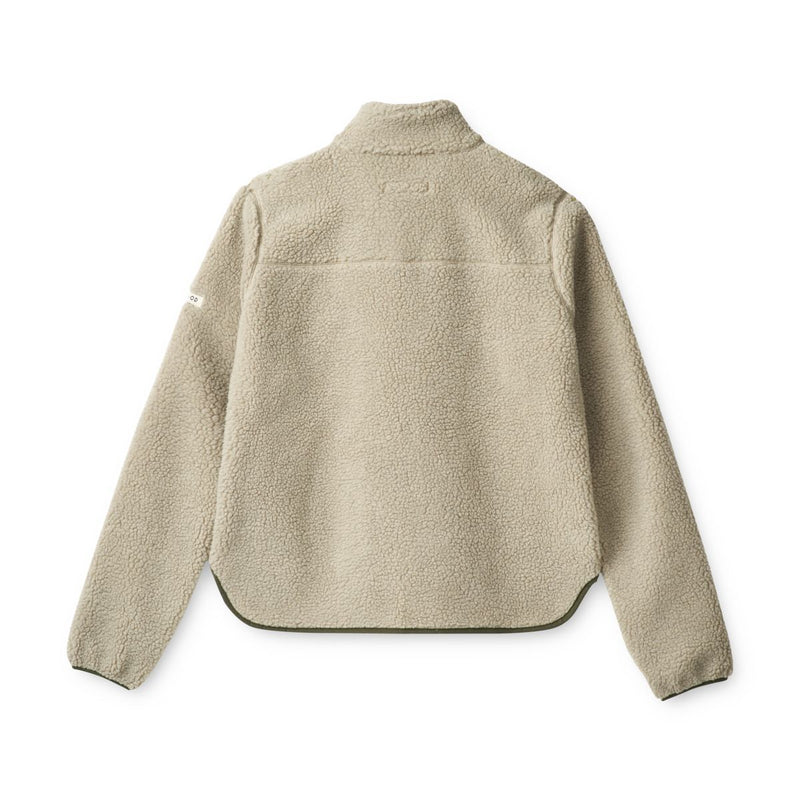Liewood Nelson Pile Jacket For Adults - Mist / Army brown - JACKET