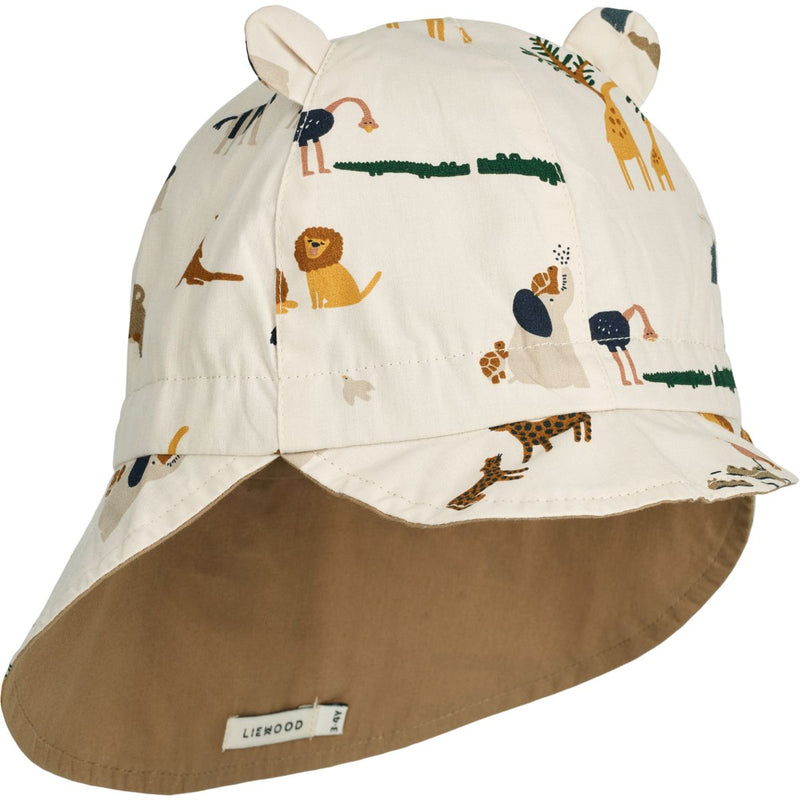 Liewood Gorm Reversible Sun Hat - All together / Sandy - HATS/CAP
