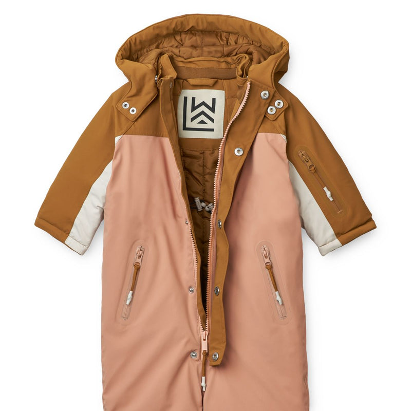 Liewood Sune Baby Snow Suit - Tuscany rose mix - SUIT