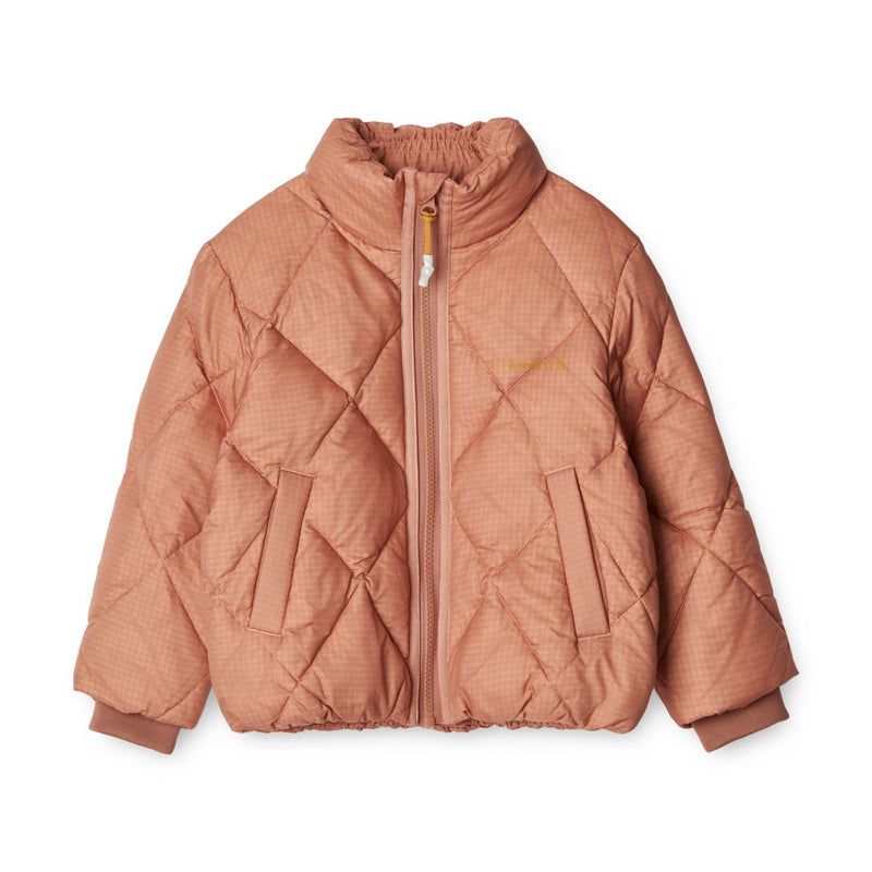 Liewood Benson Quilted Down Jacket - Tuscany rose mix - JACKET