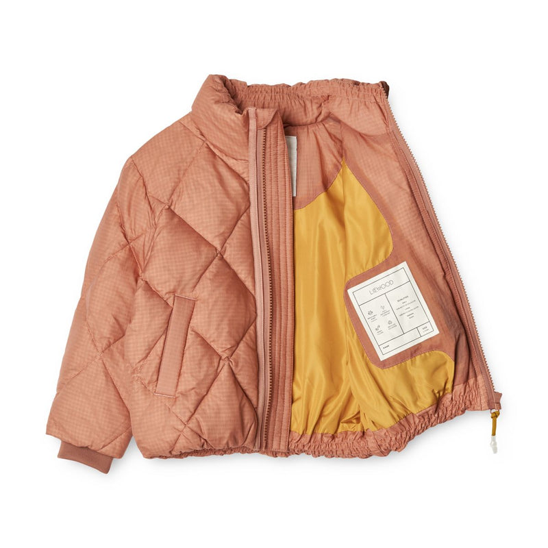 Liewood Benson Quilted Down Jacket - Tuscany rose mix - JACKET