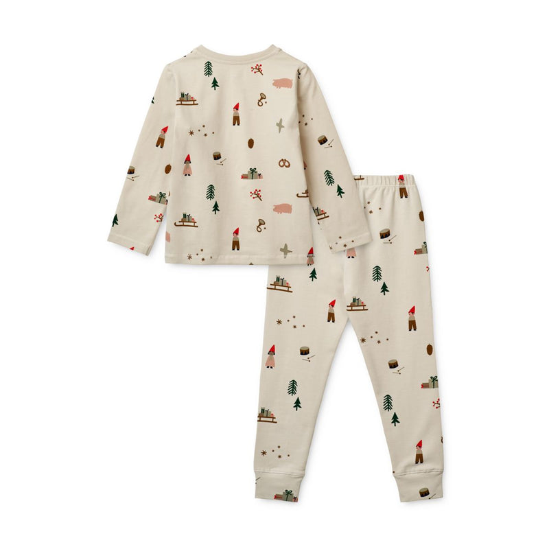 Liewood Wilhelm pyjamas set - Holiday / Sandy - PYJAMAS SET