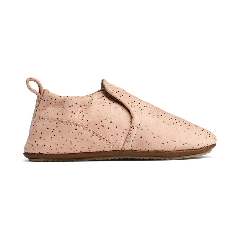 Liewood Eliot Leather Slipper - Splash dots / Pale tuscany - INDOOR SLIPPERS