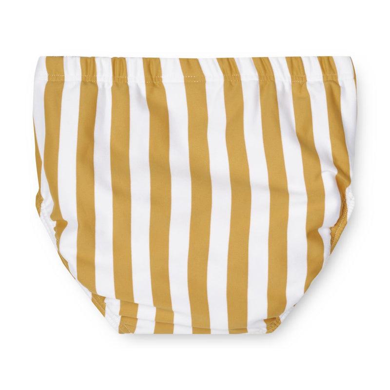 Liewood Anthony Baby Swim Pants - Stripe Yellow mellow / White - SWIMPANTS