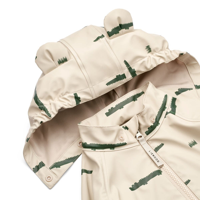 Liewood Melodi Rainwear Set Mini - Crocodile / Sandy - SET