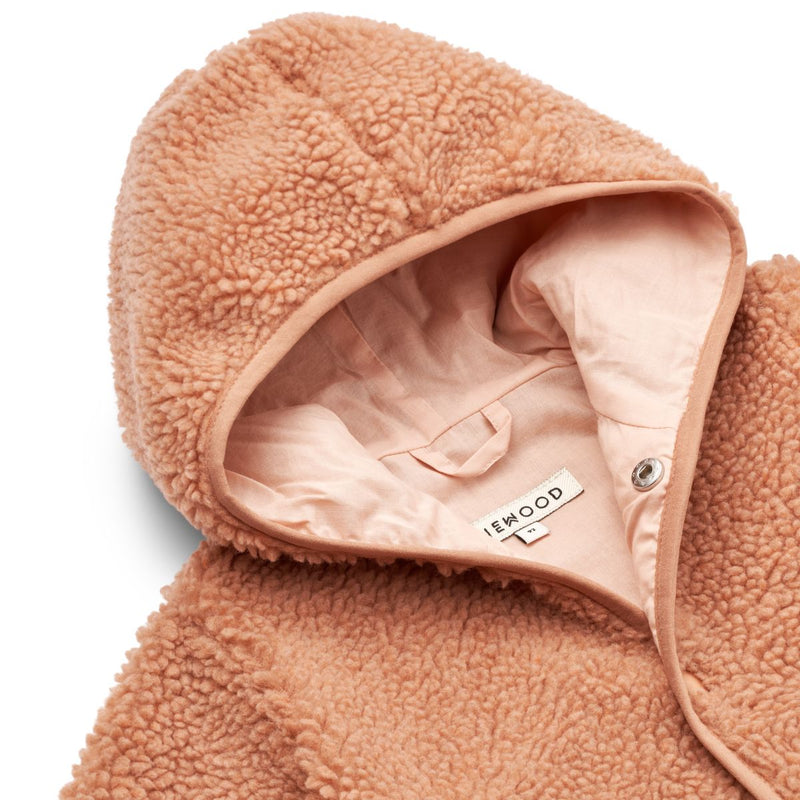 Liewood Fraser Baby Pile Jumpsuit - Tuscany rose - SUIT