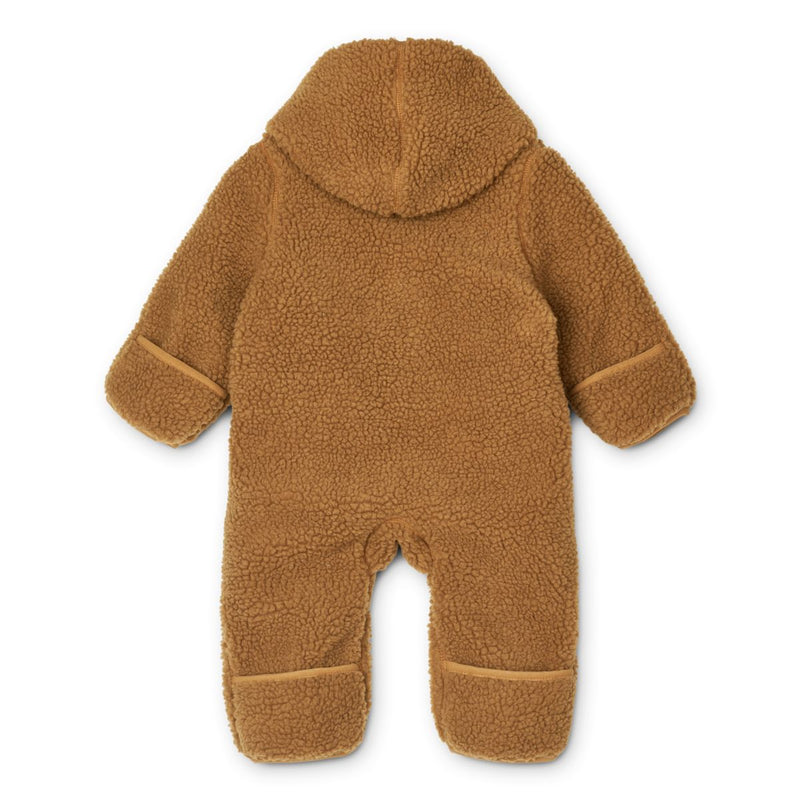 Liewood Fraser Baby Pile Jumpsuit - Golden caramel - SUIT