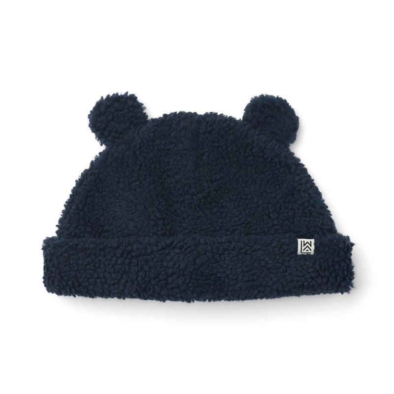 Liewood Bibi Pile beanie with ears - Classic Navy - HATS/CAP