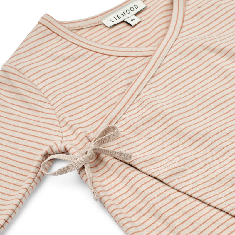 Liewood Bolde Baby Stripe Jumpsuit - Y/D Stripe Sandy / Tuscany rose - JUMPSUIT
