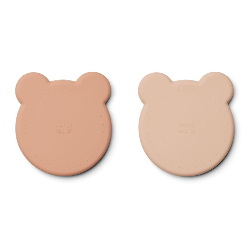 Liewood Marty plate 2 pack - Mr bear rose mix - PLATE