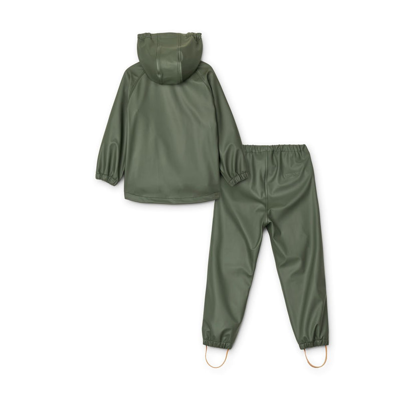Liewood Moby Rainwear Set - Hunter green - SET