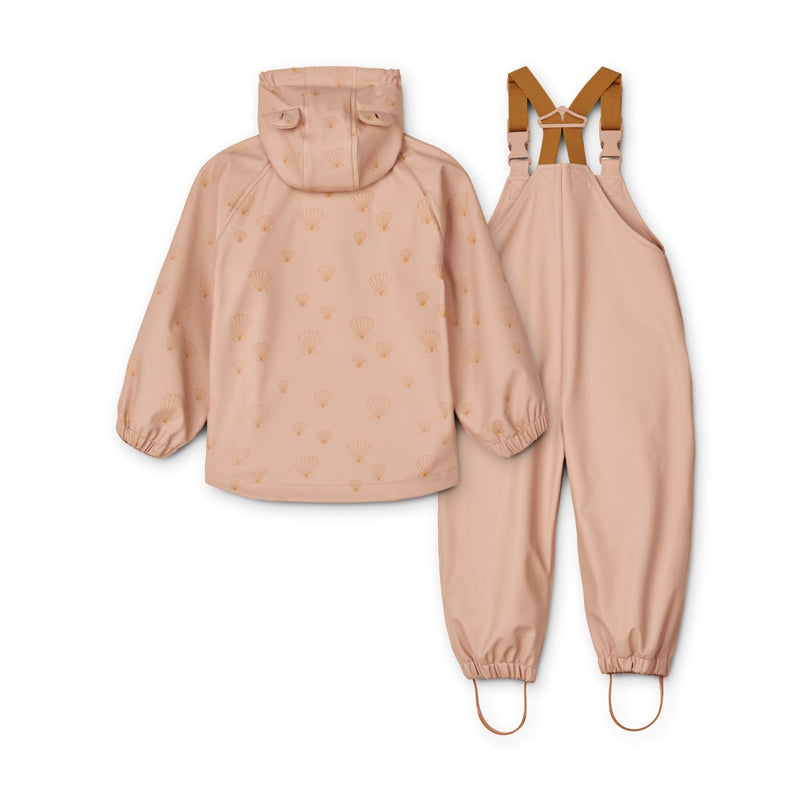 Liewood Melodi Rainwear Set Mini - Sea shell / Pale tuscany - SET