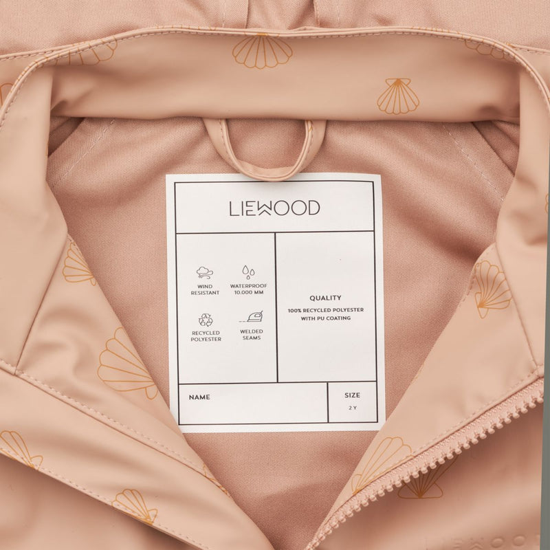 Liewood Melodi Rainwear Set Mini - Sea shell / Pale tuscany - SET