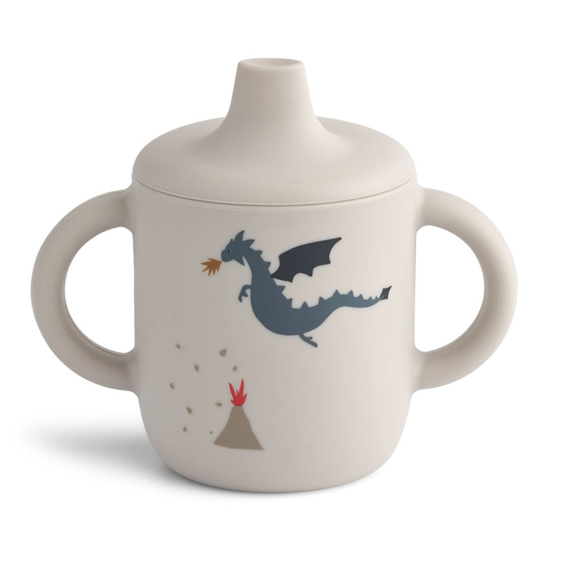 Liewood Neil Silicone Sippy Cup 150 ml - Little dragon / Dark sandy - CUP