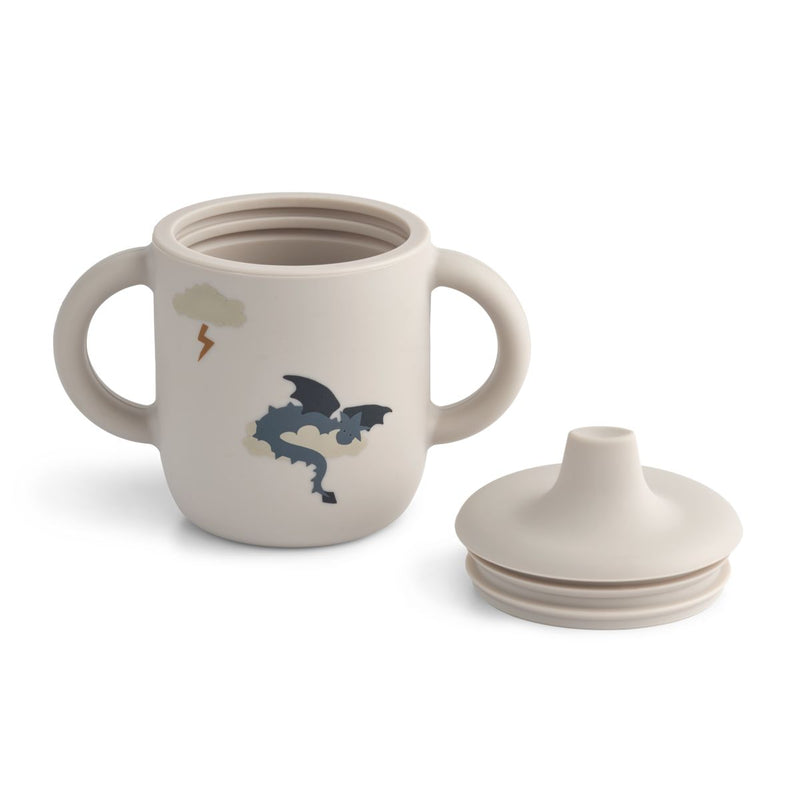 Liewood Neil Silicone Sippy Cup 150 ml - Little dragon / Dark sandy - CUP