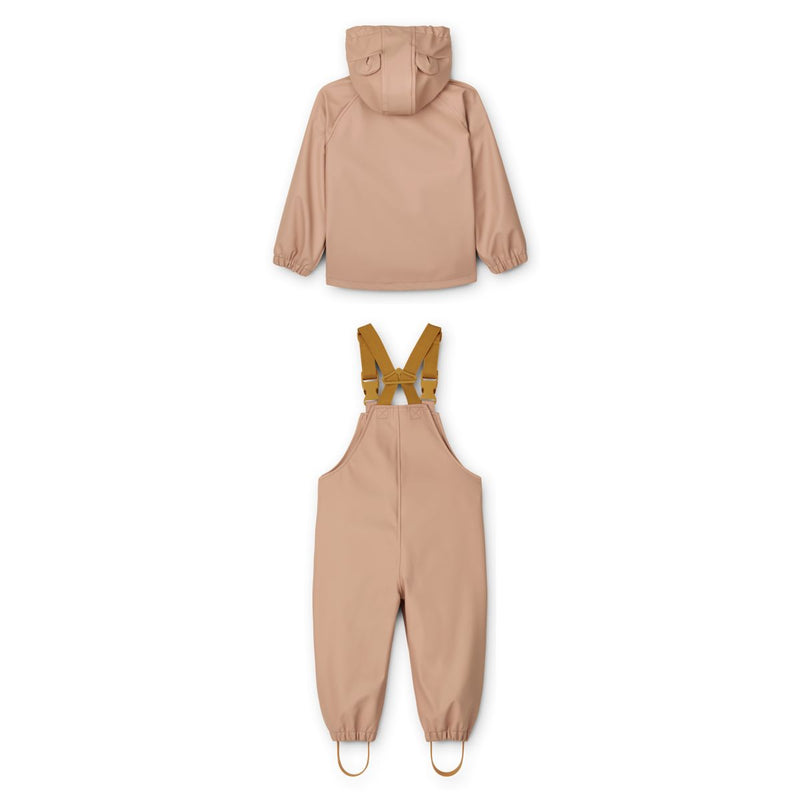 Liewood Rafael rainwear set Mini - Dark rose - SET