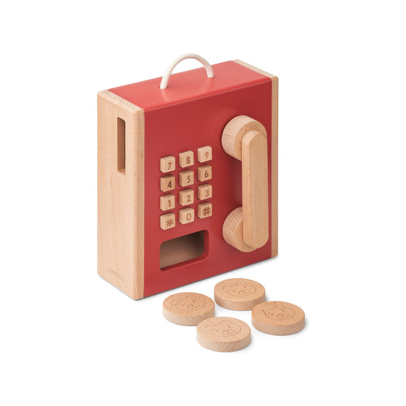 Liewood Rufus Payphone - Pale tuscany / Apple red - PRETEND PLAY