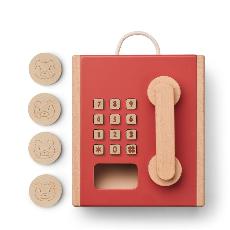 Liewood Rufus Payphone - Pale tuscany / Apple red - PRETEND PLAY