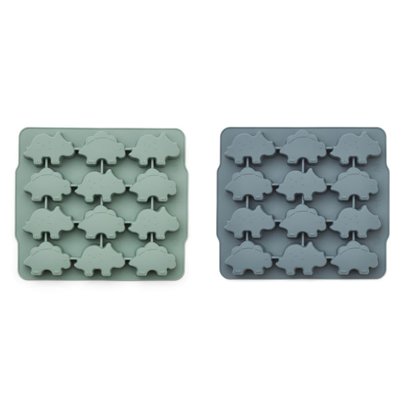 Liewood Sonny Ice Cube Tray 2 Pack - Peppermint / whale blue mix - ICE CUBE TRAY