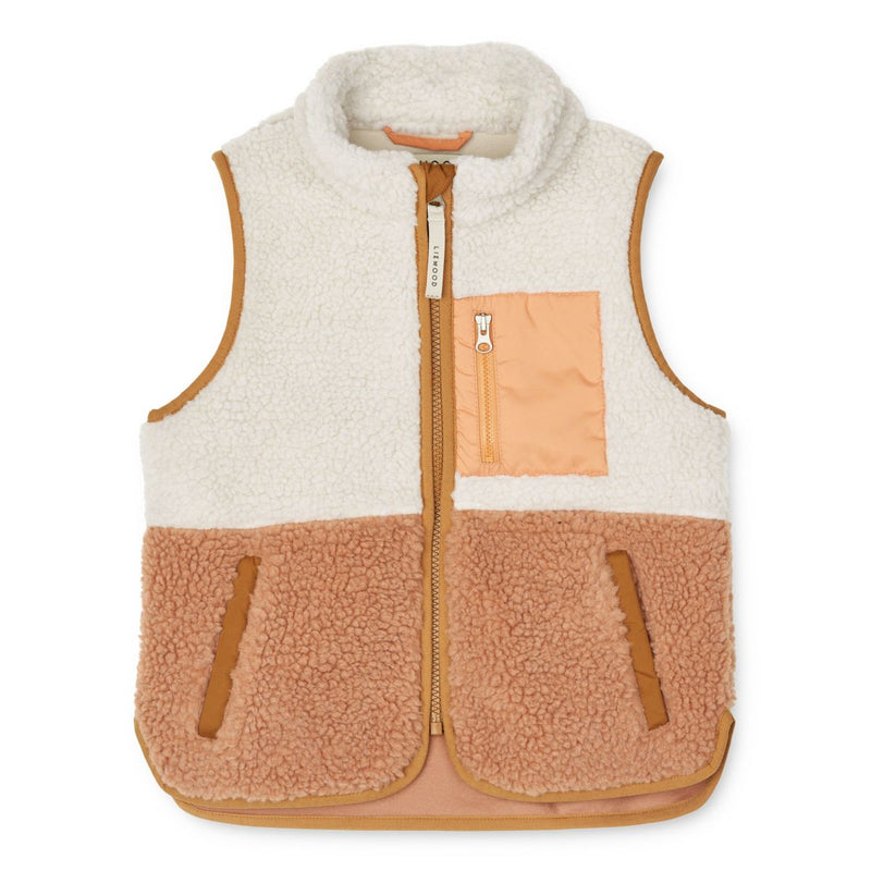 Liewood Vada Pile Vest - Tuscany rose mix - VEST