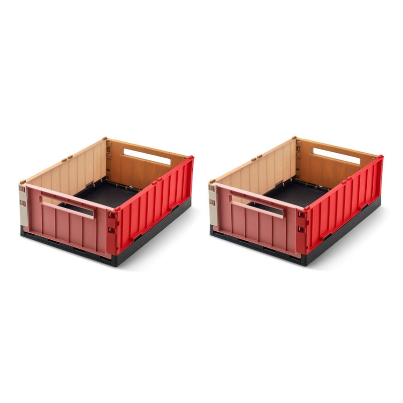 Liewood Weston Medium Storage Box 2 Pack - Multi mix - STORAGE BOX