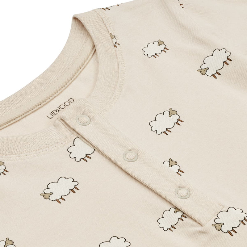Liewood Wilhelm pyjamas set - Sheep / Sandy - PYJAMAS SET