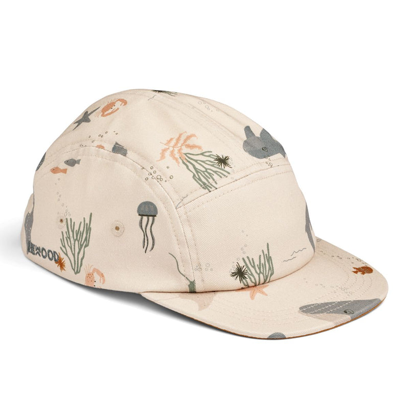 Liewood Rory cotton Cap - Sea creature / Sandy - HATS/CAP