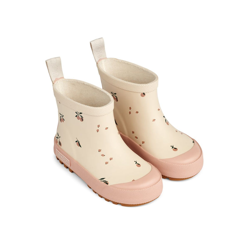 Liewood Tekla short printed rain boot - Peach / Sea shell - RUBBER BOOTS