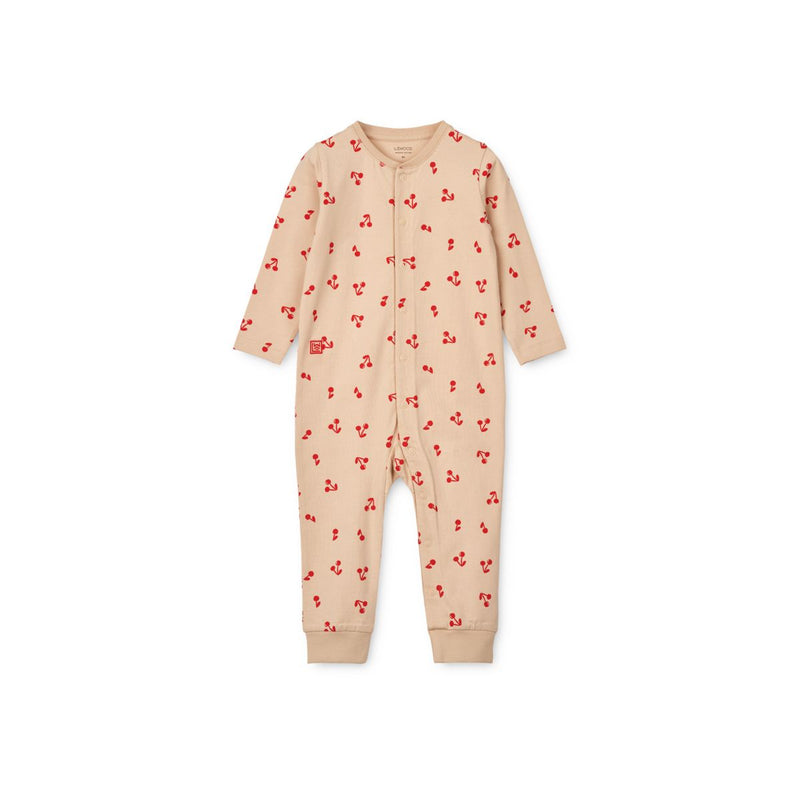Liewood Birk Pyjamas Jumpsuit - Cherries / Apple blossom - PYJAMAS JUMPSUIT