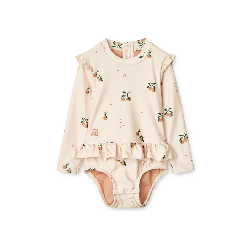 Liewood Sille baby printed swimsuit - Peach / Sea shell - SWIMSUIT