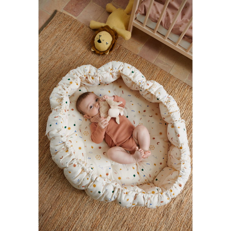 Liewood Ola baby activity nest - Amusement park / Sandy - BABY NEST