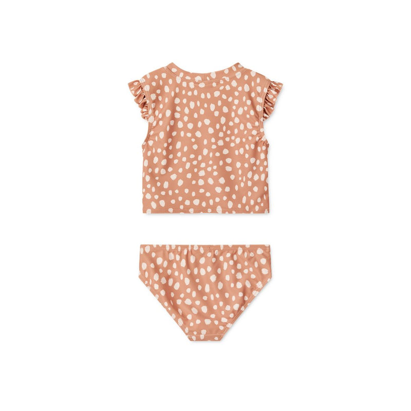 Liewood Judie printed ruffle-trimmed bikini - Leo spots / Tuscany rose - BIKINI