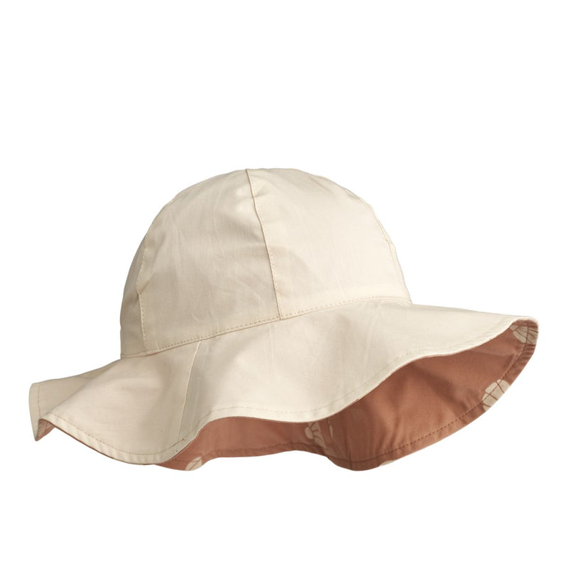 Liewood Amelia Reversible Sun Hat - Shell Pale tuscany  / Sea shell - HATS/CAP