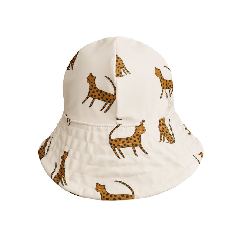 Liewood Josefine wide brim sun hat - Leopard / Sandy - HATS/CAP