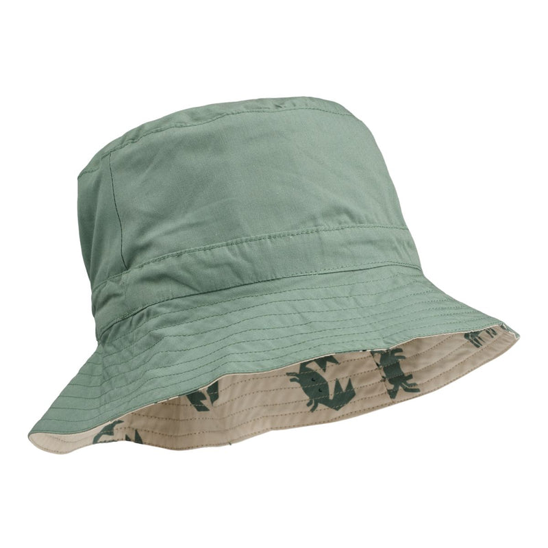 Liewood Sander Reversible Sun Hat - Crab Sandy / Pepppermint - HATS/CAP