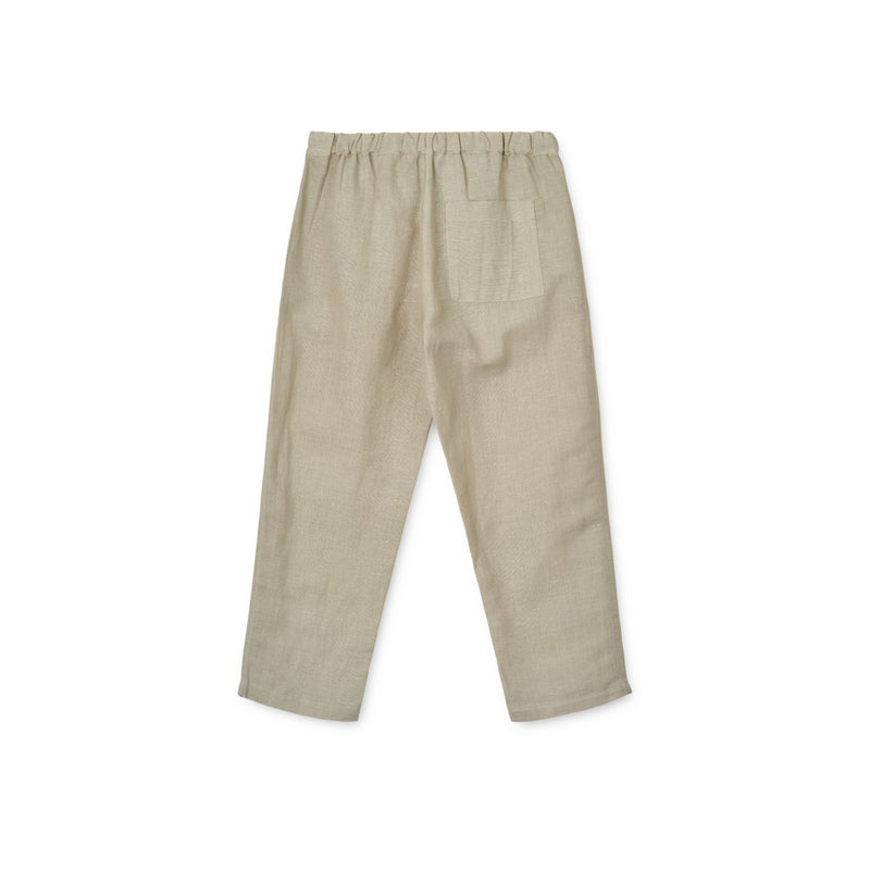 Liewood Orlando cotton linen trousers - Mist - PANTS