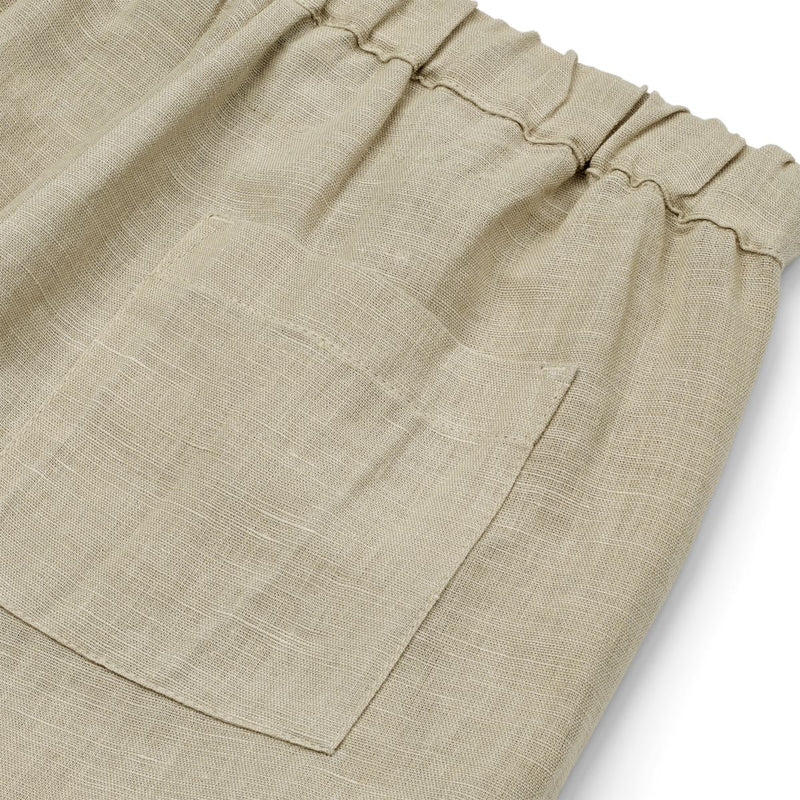 Liewood Orlando cotton linen trousers - Mist - PANTS