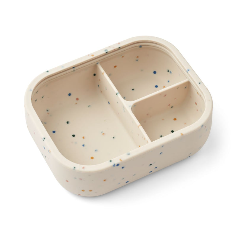 Liewood Elinda silicone lunch box - Splash dots / Sea  shell - LUNCHBOX