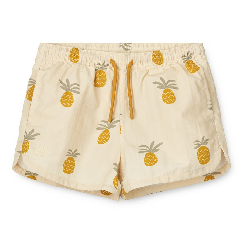Liewood aiden printed board shorts - Pineapples /  Cloud cream - BOARD SHORTS